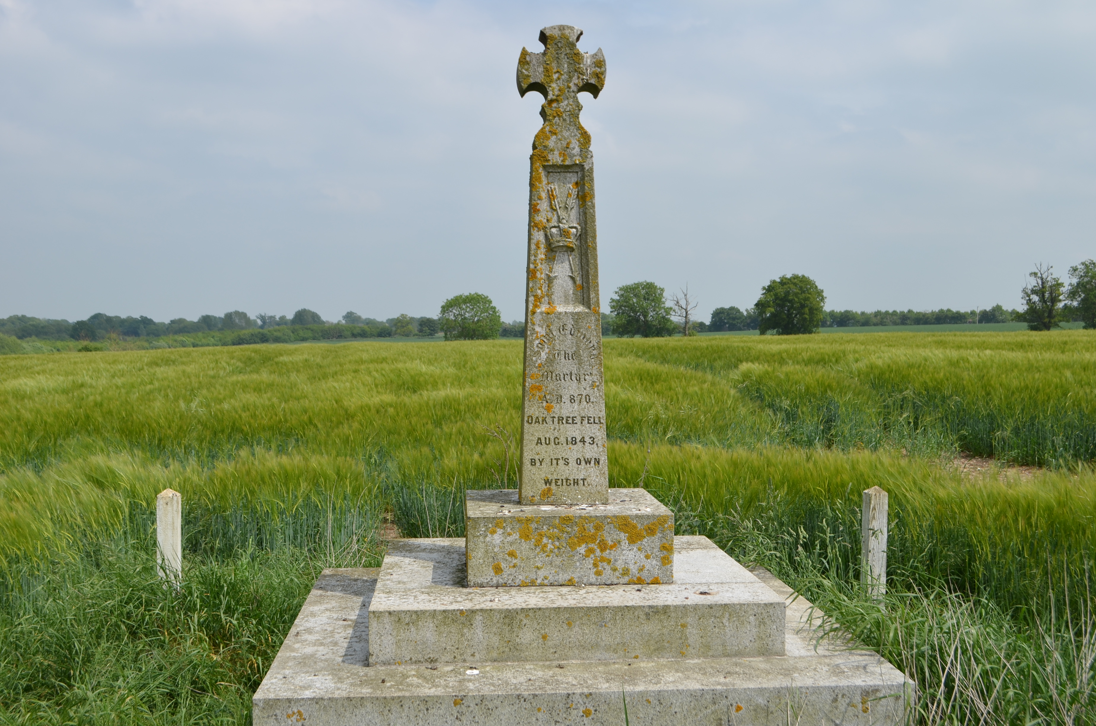 The supposed place of St Edmund's death at Hoxne